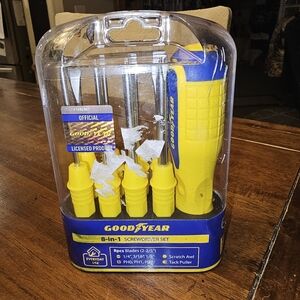 Yellow and Blue 8-in-1 Screwdriver Set